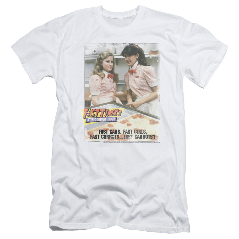 Fast Times Ridgemont High - Fast Carrots - Short Sleeve Adult 30/1 - White - Sm - White T-shirt