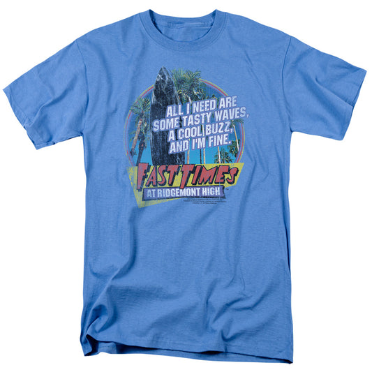 Fast Times Ridgemont High - Tasty Waves - Short Sleeve Adult 18/1 - Carolina Blue T-shirt
