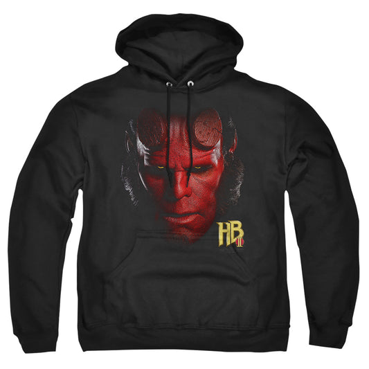 Hellboy Ii - Hellboy Head - Adult Pull-over Hoodie - Black
