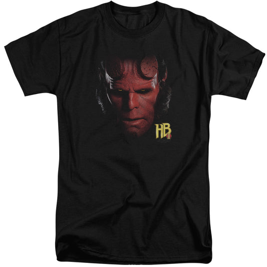 Hellboy Ii - Hellboy Head - Short Sleeve Adult Tall - Black T-shirt