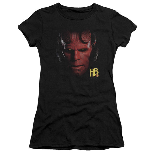 Hellboy Ii - Hellboy Head - Short Sleeve Junior Sheer - Black T-shirt