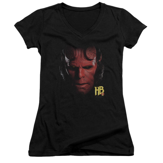 Hellboy Ii - Hellboy Head - Junior V-neck - Black