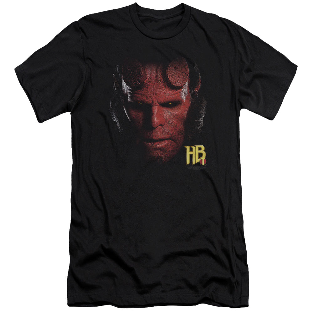 Hellboy Ii - Hellboy Head - Short Sleeve Adult 30/1 - Black T-shirt