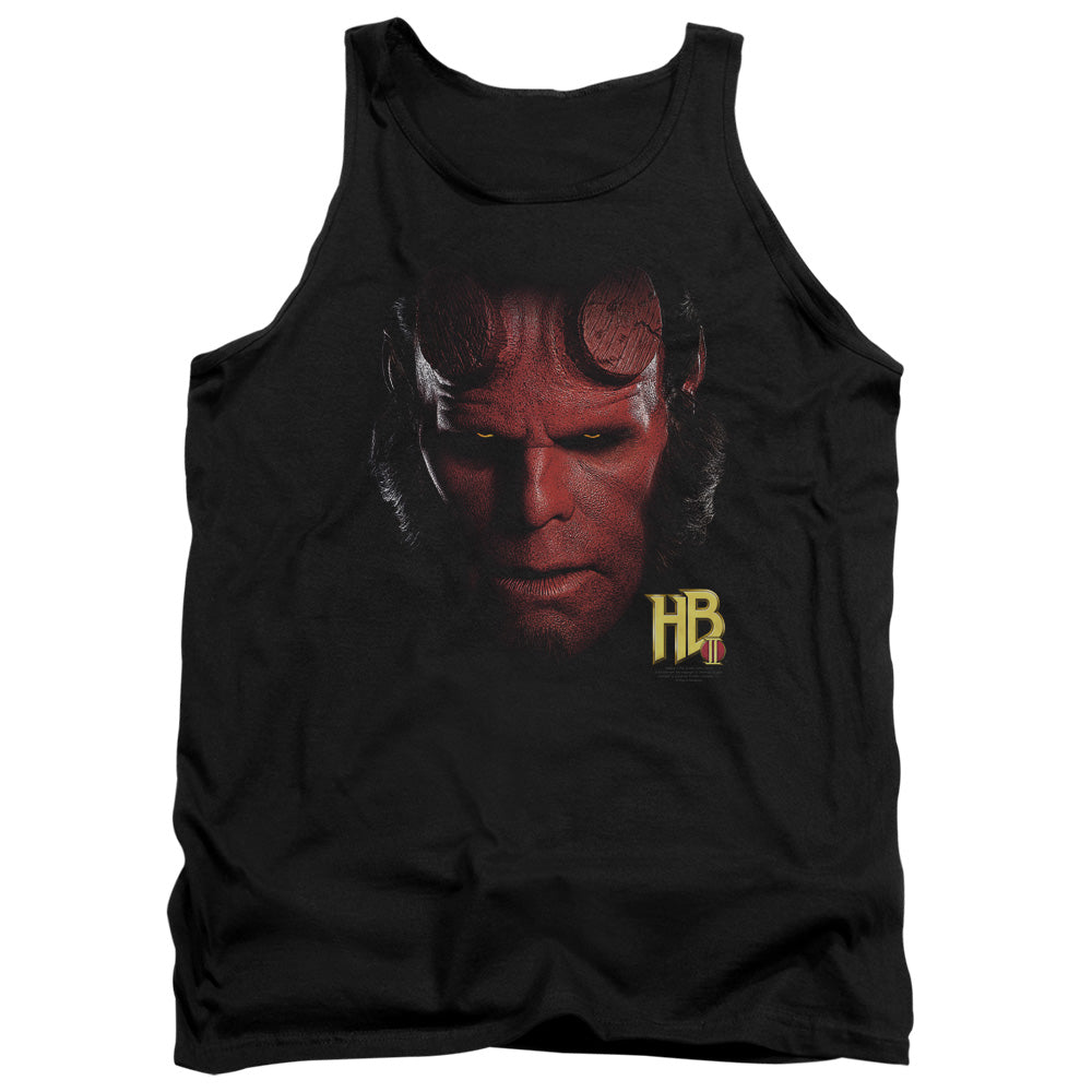 Hellboy Ii - Hellboy Head - Adult Tank - Black