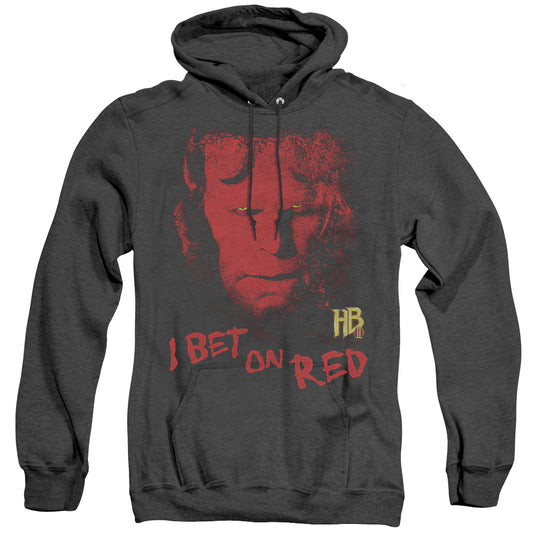 Hellboy Ii - I Bet On Red - Adult Heather Hoodie - Black