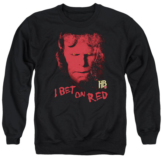 Hellboy Ii - I Bet On Red - Adult Crewneck Sweatshirt - Black