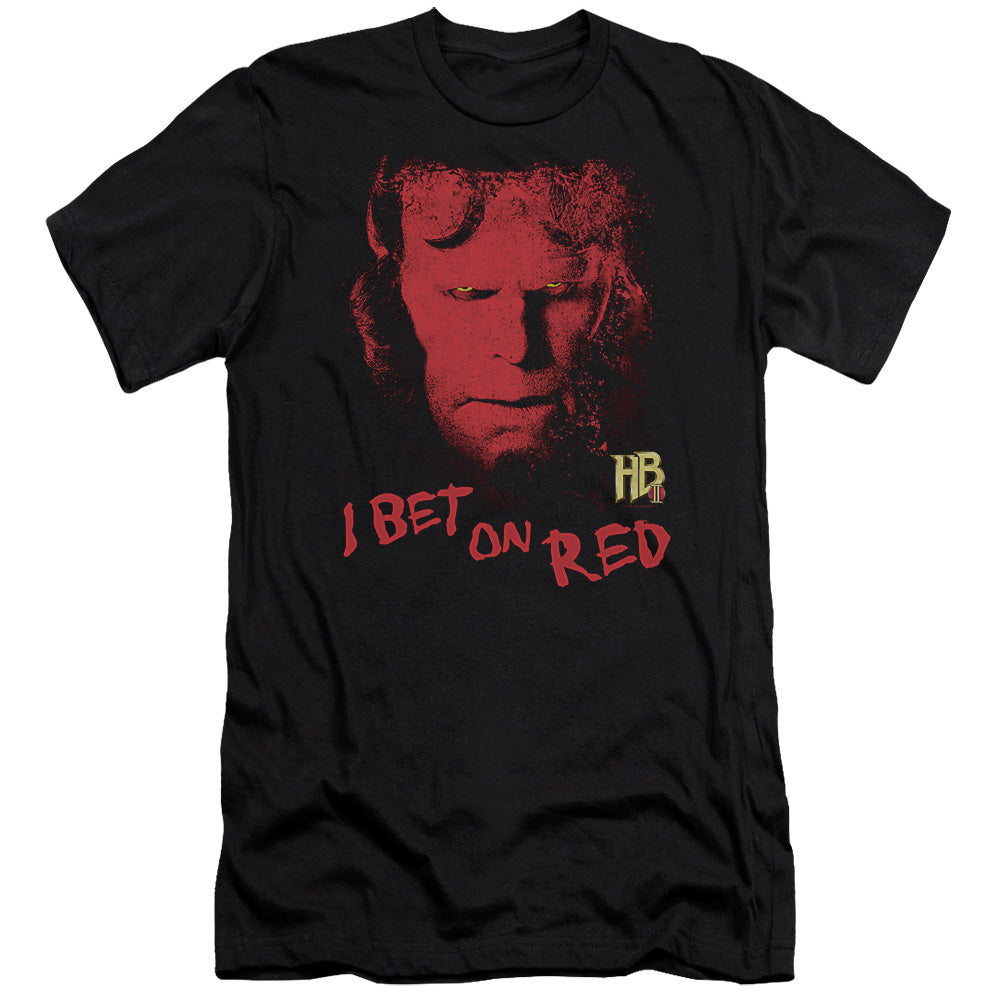 Hellboy Ii - I Bet On Red - Short Sleeve Adult 30/1 - Black T-shirt