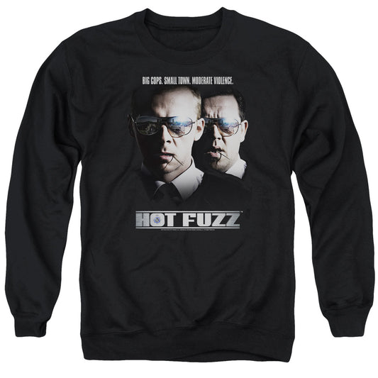 Hot Fuzz - Big Cops - Adult Crewneck Sweatshirt - Black