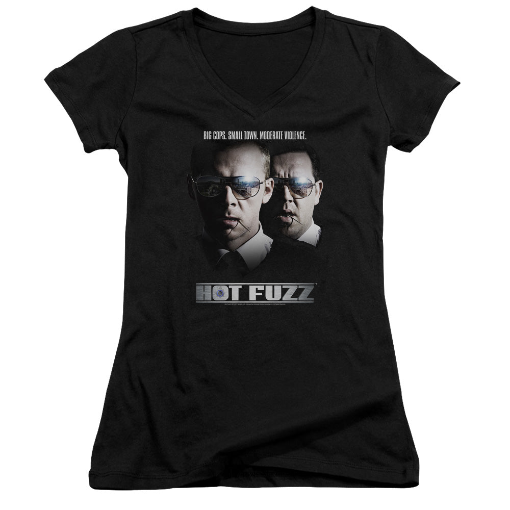 Hot Fuzz - Big Cops - Junior V-neck - Black
