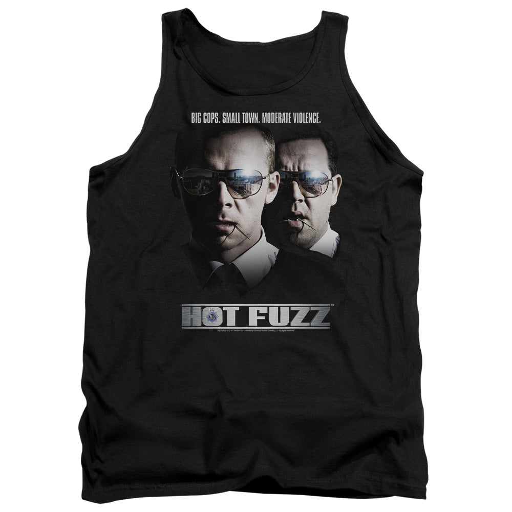 Hot Fuzz - Big Cops - Adult Tank - Black
