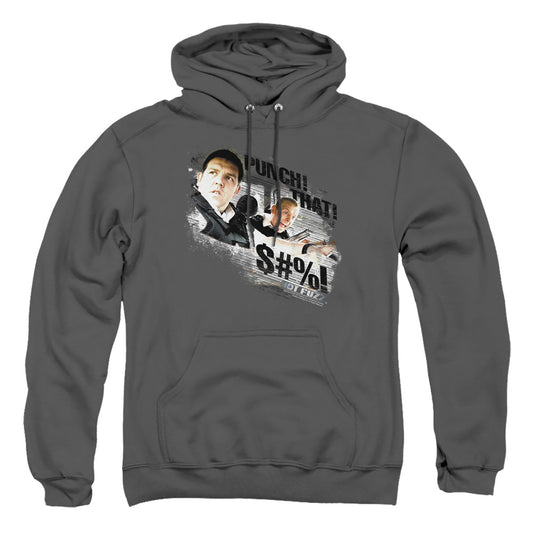 Hot Fuzz - Punch That - Adult Pull-over Hoodie - Charcoal