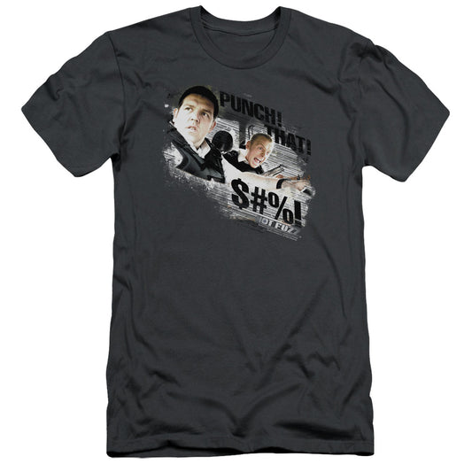 Hot Fuzz - Punch That - Short Sleeve Adult 30/1 - Charcoal T-shirt