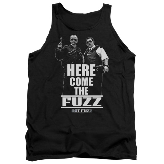 Hot Fuzz - Here Come The Fuzz - Adult Tank - Black