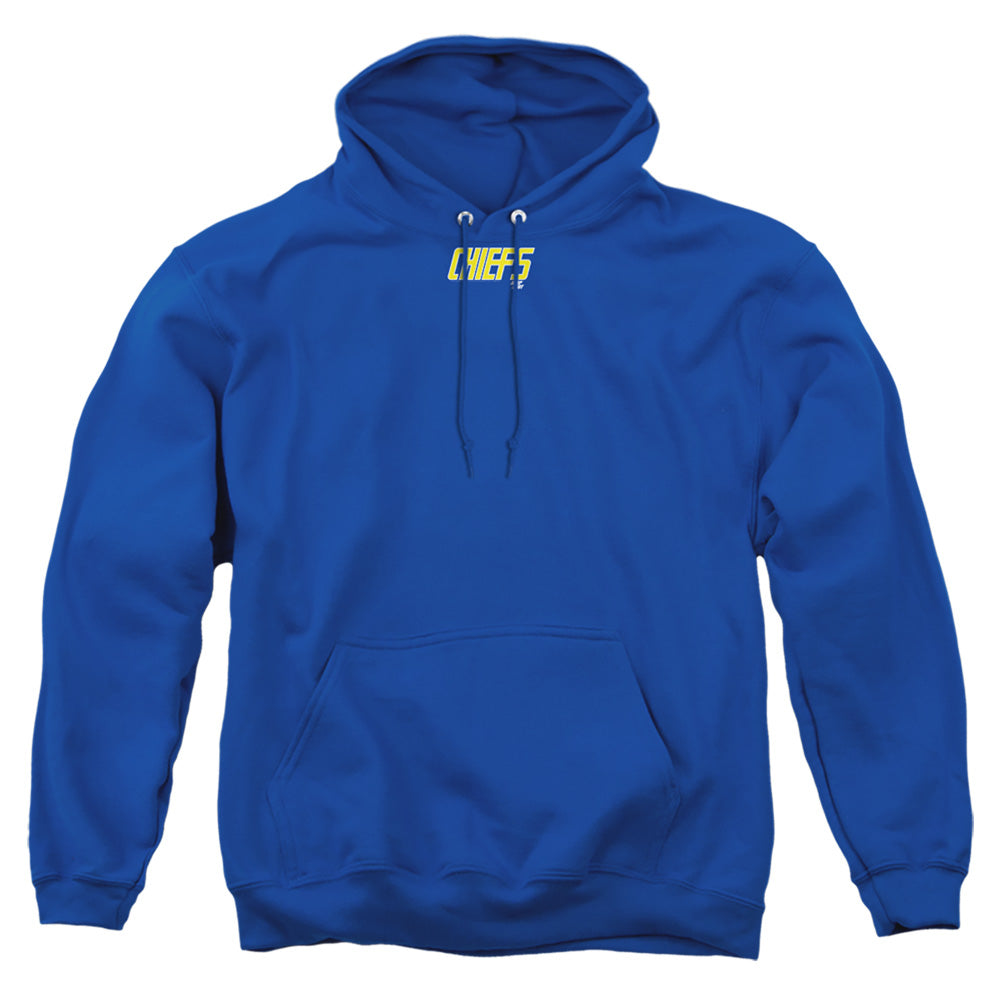Slap Shot - Chiefs Logo - Adult Pull-over Hoodie - Royal Blue