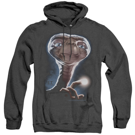 Et - Portrait - Adult Heather Hoodie - Black