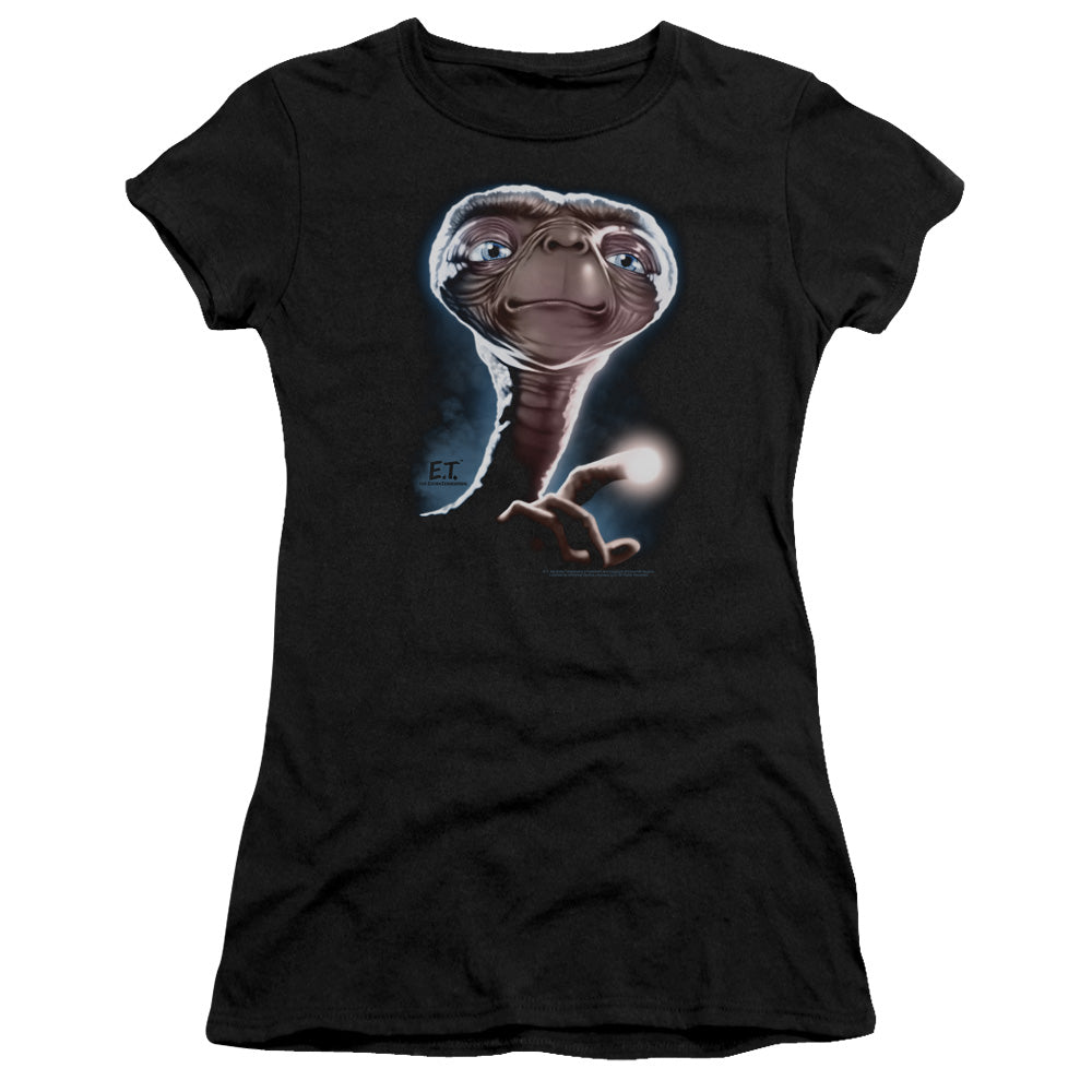 Et - Portrait - Short Sleeve Junior Sheer - Black - Md - Black T-shirt