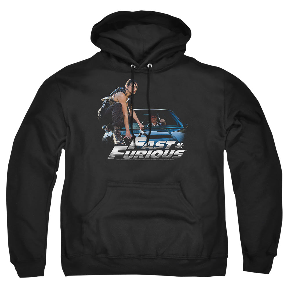 Fast And The Furious - Car Ride - Adult Pull-over Hoodie - Black
