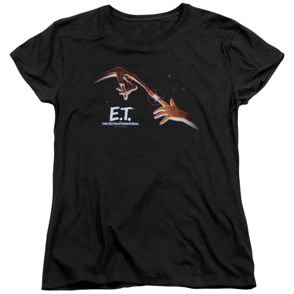 Et - Poster - Short Sleeve Womens Tee - Black T-shirt
