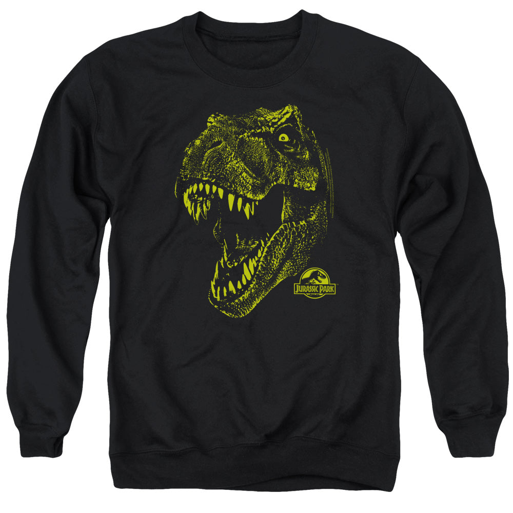 Jurassic Park - Rex Mount - Adult Crewneck Sweatshirt - Black