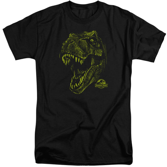 Jurassic Park - Rex Mount - Short Sleeve Adult Tall - Black T-shirt