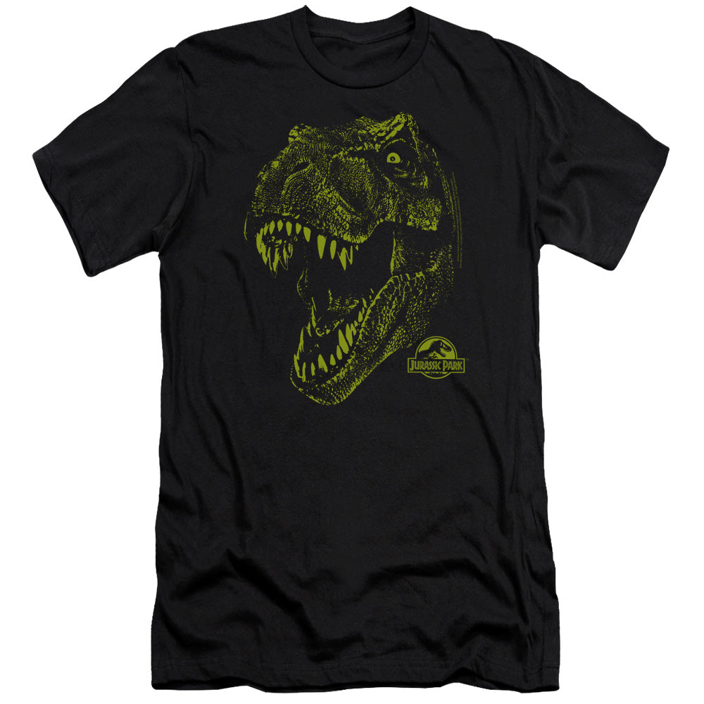 Jurassic Park - Rex Mount - Short Sleeve Adult 30/1 - Black T-shirt