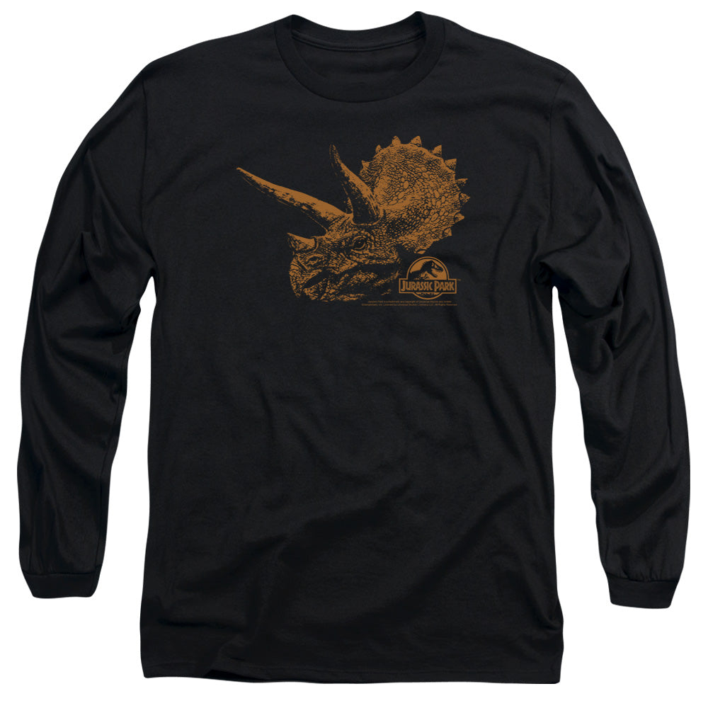 Jurassic Park - Tri Mount - Long Sleeve Adult 18/1 - Black T-shirt