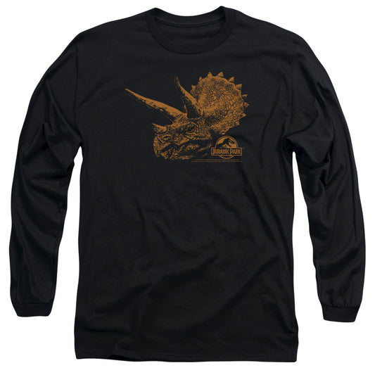 Jurassic Park - Tri Mount - Long Sleeve Adult 18/1 - Black T-shirt