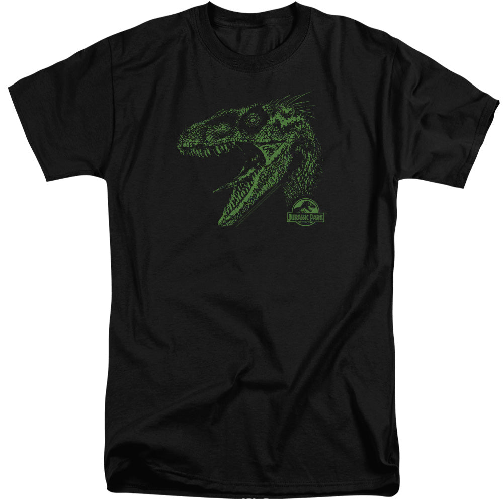Jurassic Park - Raptor Mount - Short Sleeve Adult Tall - Black T-shirt