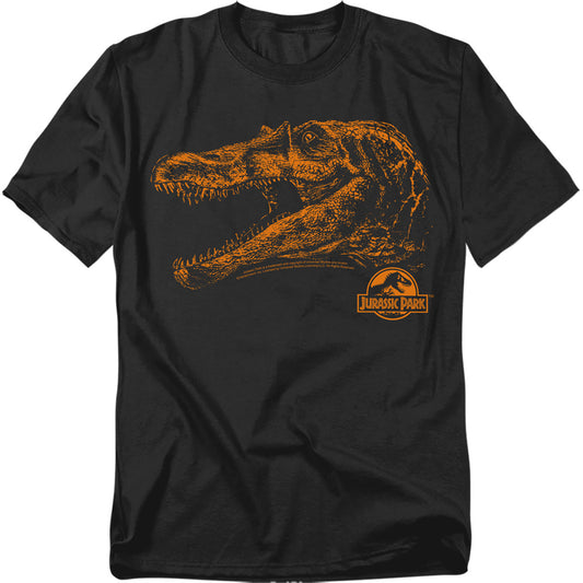 Jurassic Park - Spino Mount - Short Sleeve Adult 18/1 - Black T-shirt