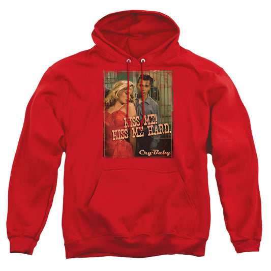 Cry Baby - Kiss Me - Adult Pull-over Hoodie - Red