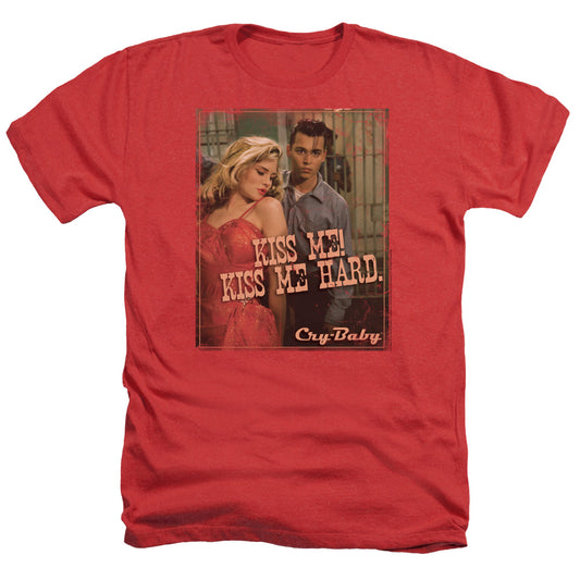 Cry Baby - Kiss Me - Adult Heather - Red - Sm - Red