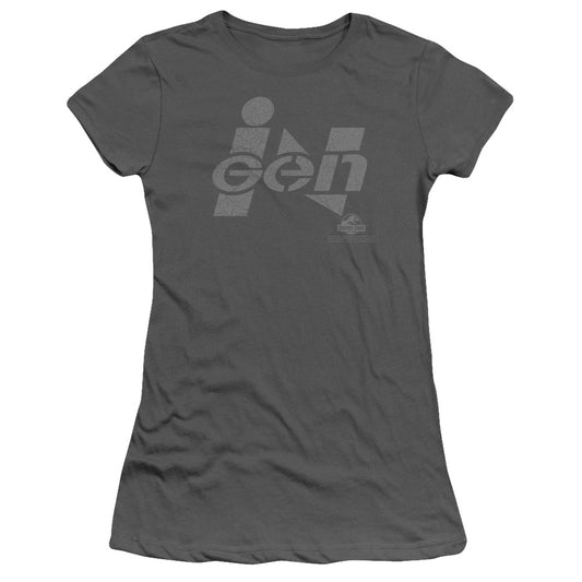 JURASSIC PARK INGEN LOGO - S/S JUNIOR SHEER - CHARCOAL T-Shirt