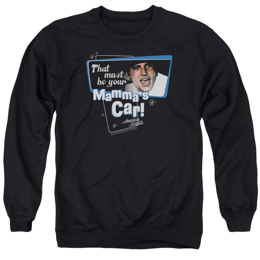American Grafitti - Mammas Car - Adult Crewneck Sweatshirt - Black