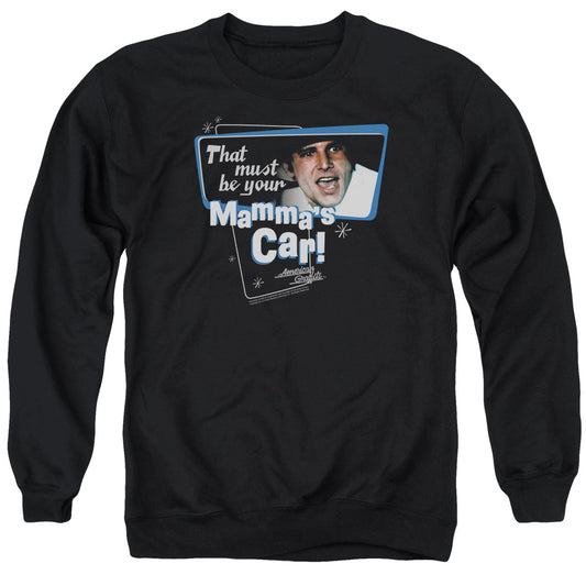 American Grafitti - Mammas Car - Adult Crewneck Sweatshirt - Black