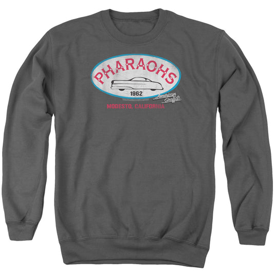 American Graffiti - Pharaohs - Adult Crewneck Sweatshirt - Charcoal