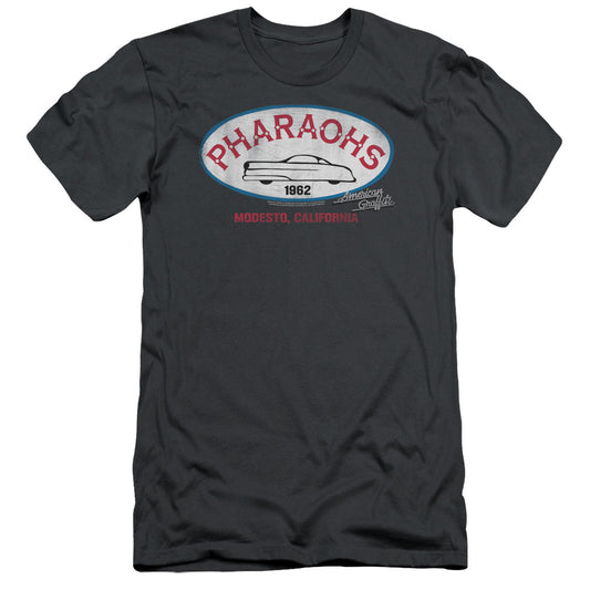 American Graffiti - Pharaohs - Short Sleeve Adult 30/1 - Charcoal - Sm - Charcoal T-shirt