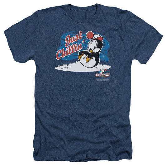 Chilly Willy - Just Chillin - Adult Heather - Navy - Sm - Navy