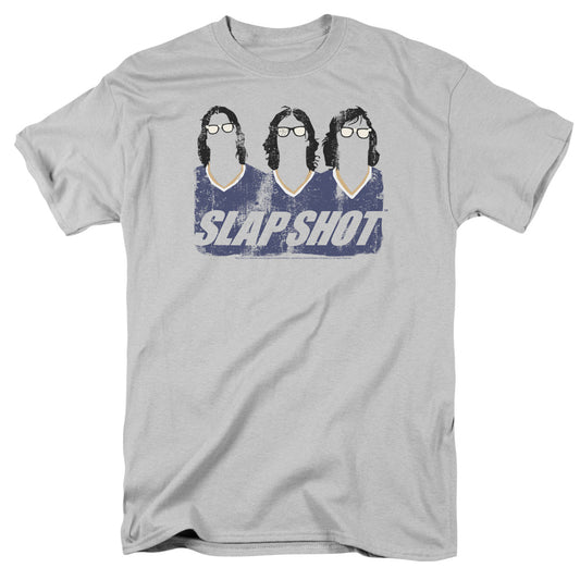 Slap Shot - Brothers - Short Sleeve Adult 18/1 - Silver T-shirt