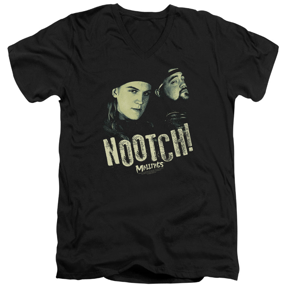 Mallrats - Nootch - Short Sleeve Adult V-neck - Black T-shirt