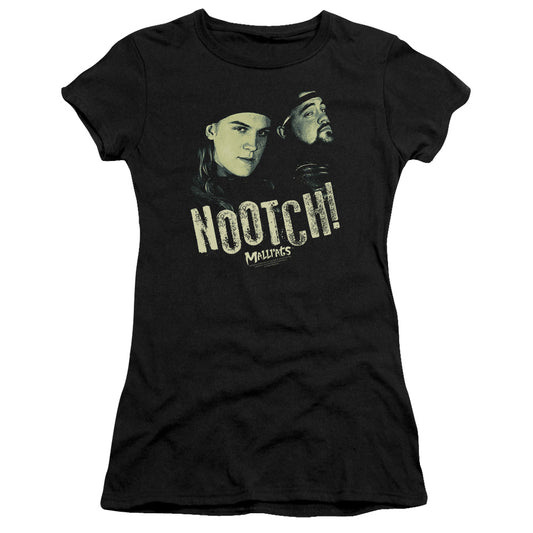 Mallrats - Nootch - Short Sleeve Junior Sheer - Black T-shirt