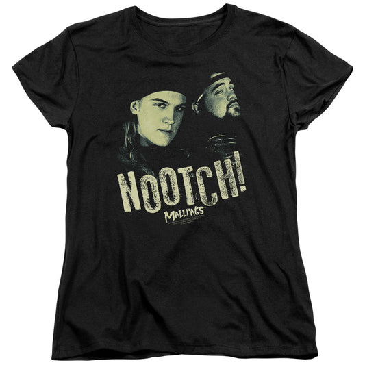 Mallrats - Nootch - Short Sleeve Womens Tee - Black T-shirt