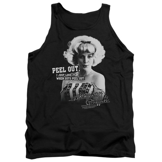 American Graffiti - Peel Out - Adult Tank - Black