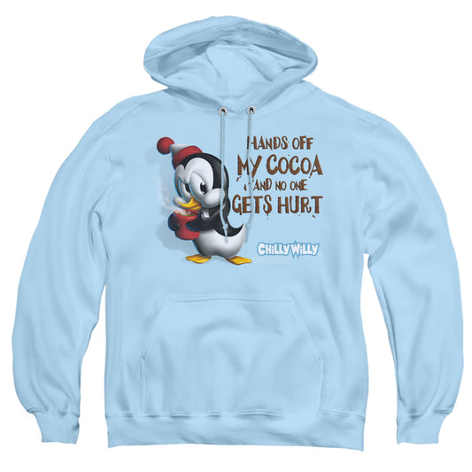 Chilly Willy - Hands Off - Adult Pull-over Hoodie - Light Blue - Sm - Light Blue