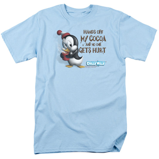 Chilly Willy - Hands Off - Short Sleeve Adult 18/1 - Light Blue - Sm - Light Blue T-shirt