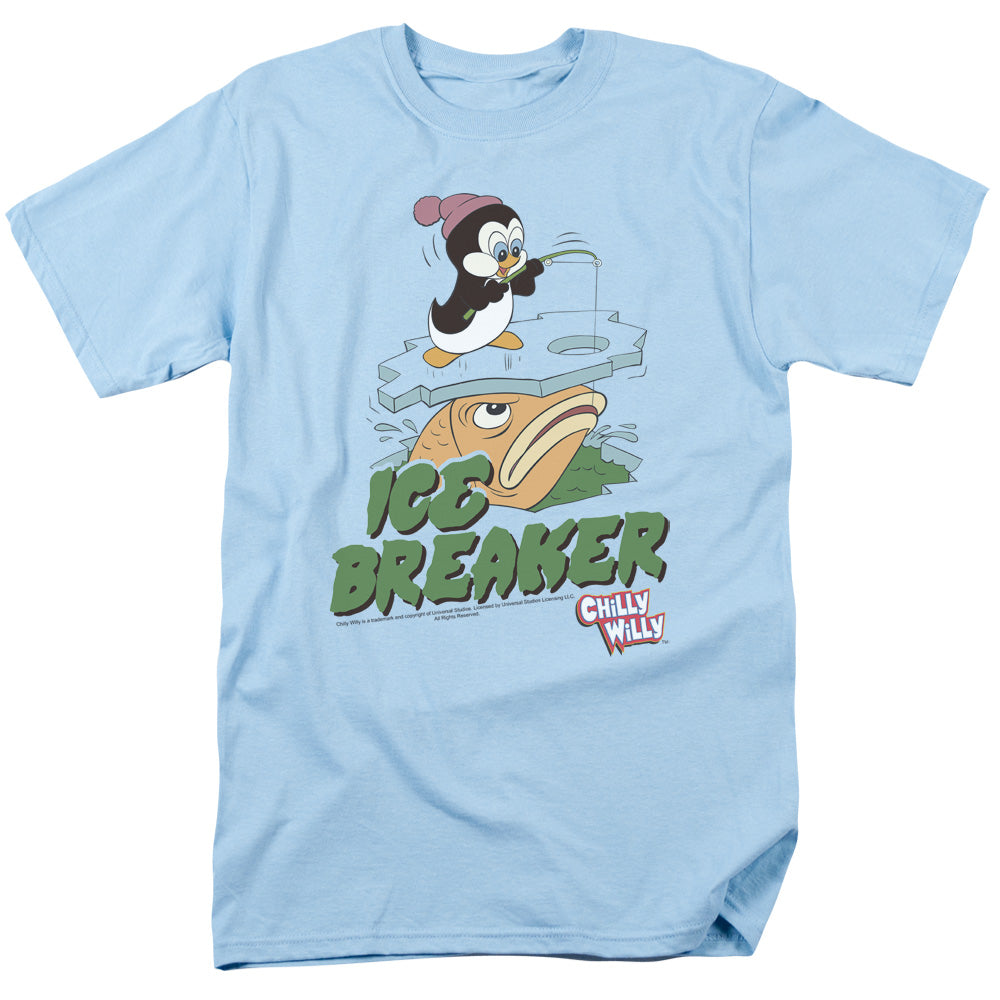 Chilly Willy - Ice Breaker - Short Sleeve Adult 18/1 - Light Blue - Sm - Light Blue T-shirt