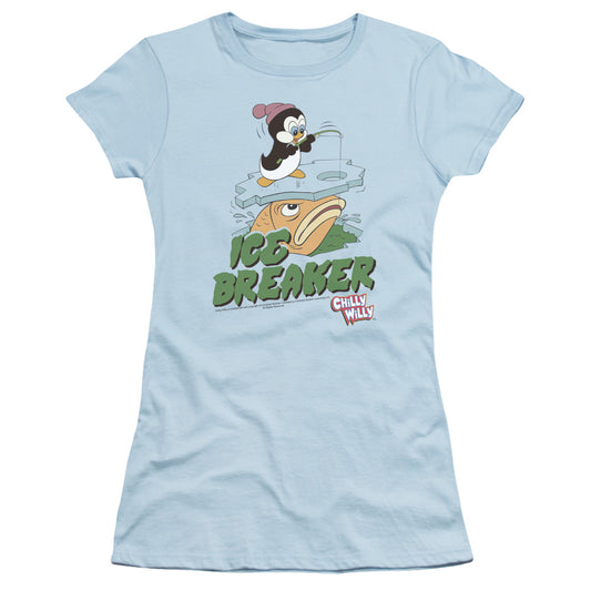 Chilly Willy - Ice Breaker - Short Sleeve Junior Sheer - Light Blue - Sm - Light Blue T-shirt