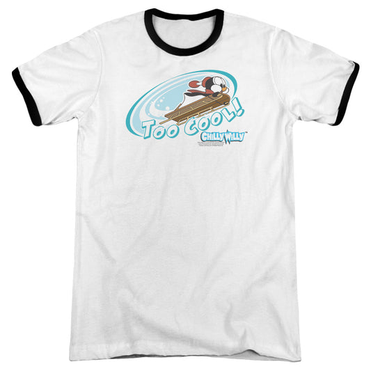 Chilly Willy - Too Cool - Adult Ringer - White/black