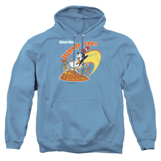 Chilly Willy Jump In - Adult Pull-over Hoodie - Carolina Blue - Sm - Carolina Blue