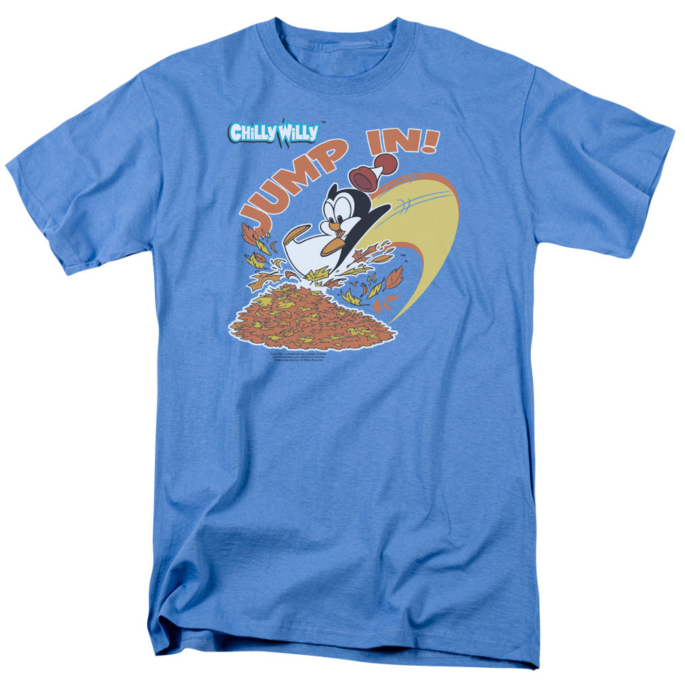Chilly Willy - Jump In - Short Sleeve Adult 18/1 - Carolina Blue - Sm - Carolina Blue T-shirt