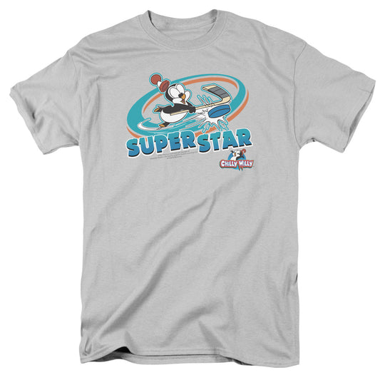 Chilly Willy - Slap Shot - Short Sleeve Adult 18/1 - Silver - Sm - Silver T-shirt
